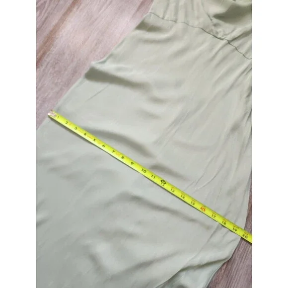 NWT Anthropologie Elyse Slip Dress Maxi Cowl Neck Sleeveless Mint Green Sz XS - Picture 11 of 14